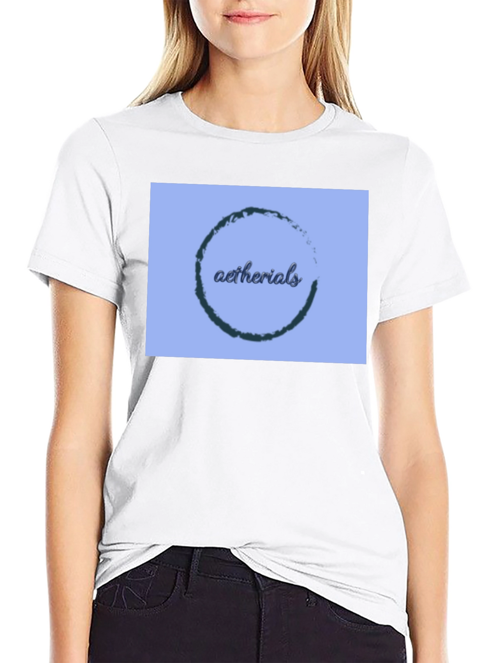 Aetherials Graphic Print Black T-Shirt