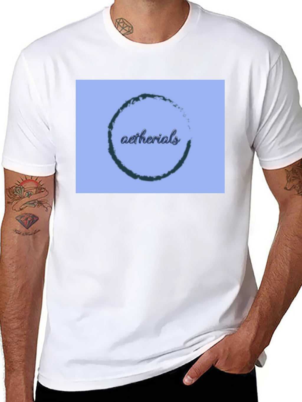 Aetherials Graphic Print Black T-Shirt