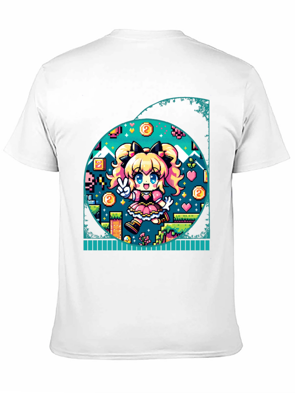 Pixel Game Girl Graphic Tee