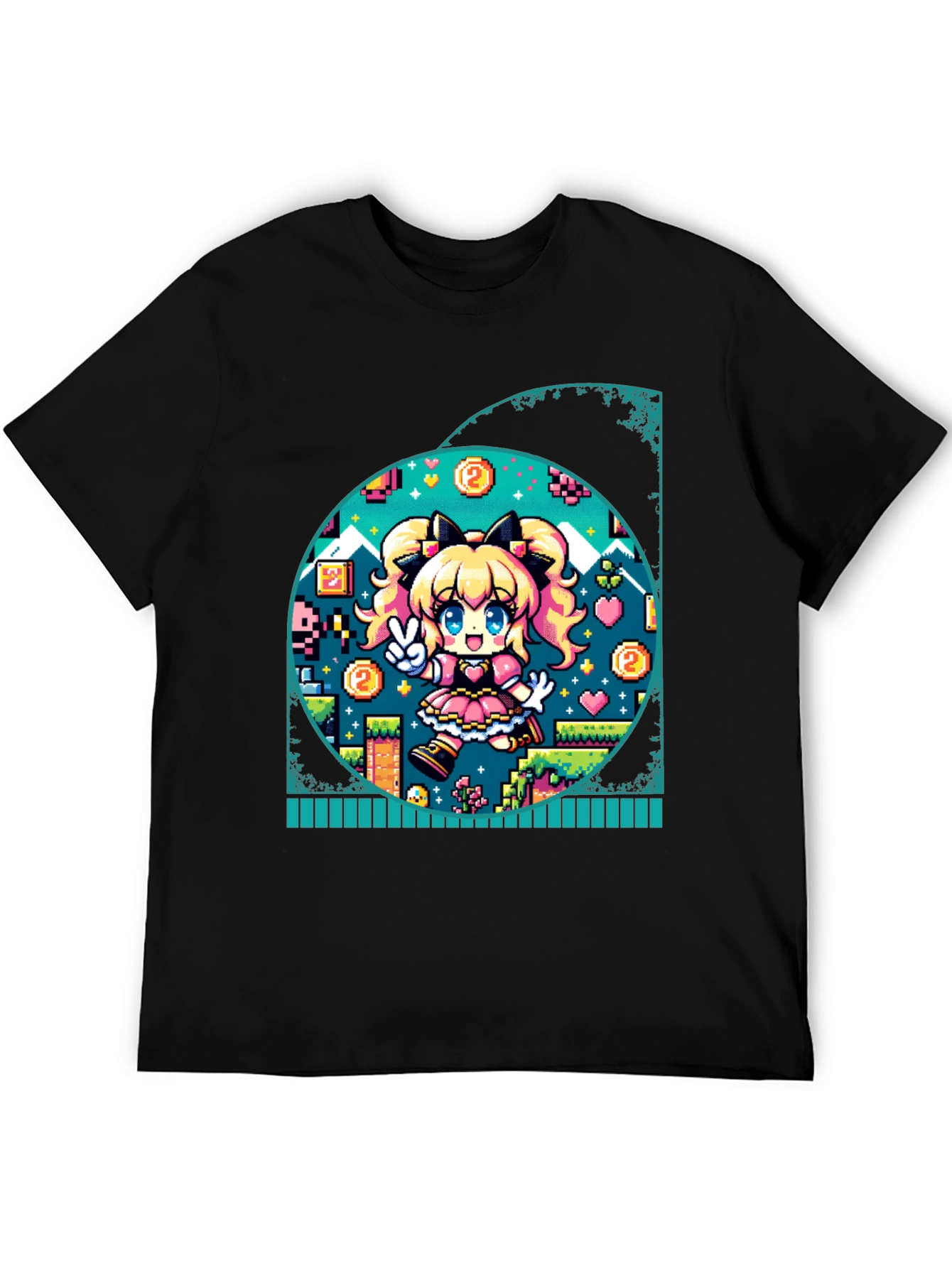 Pixel Game Girl Graphic Tee