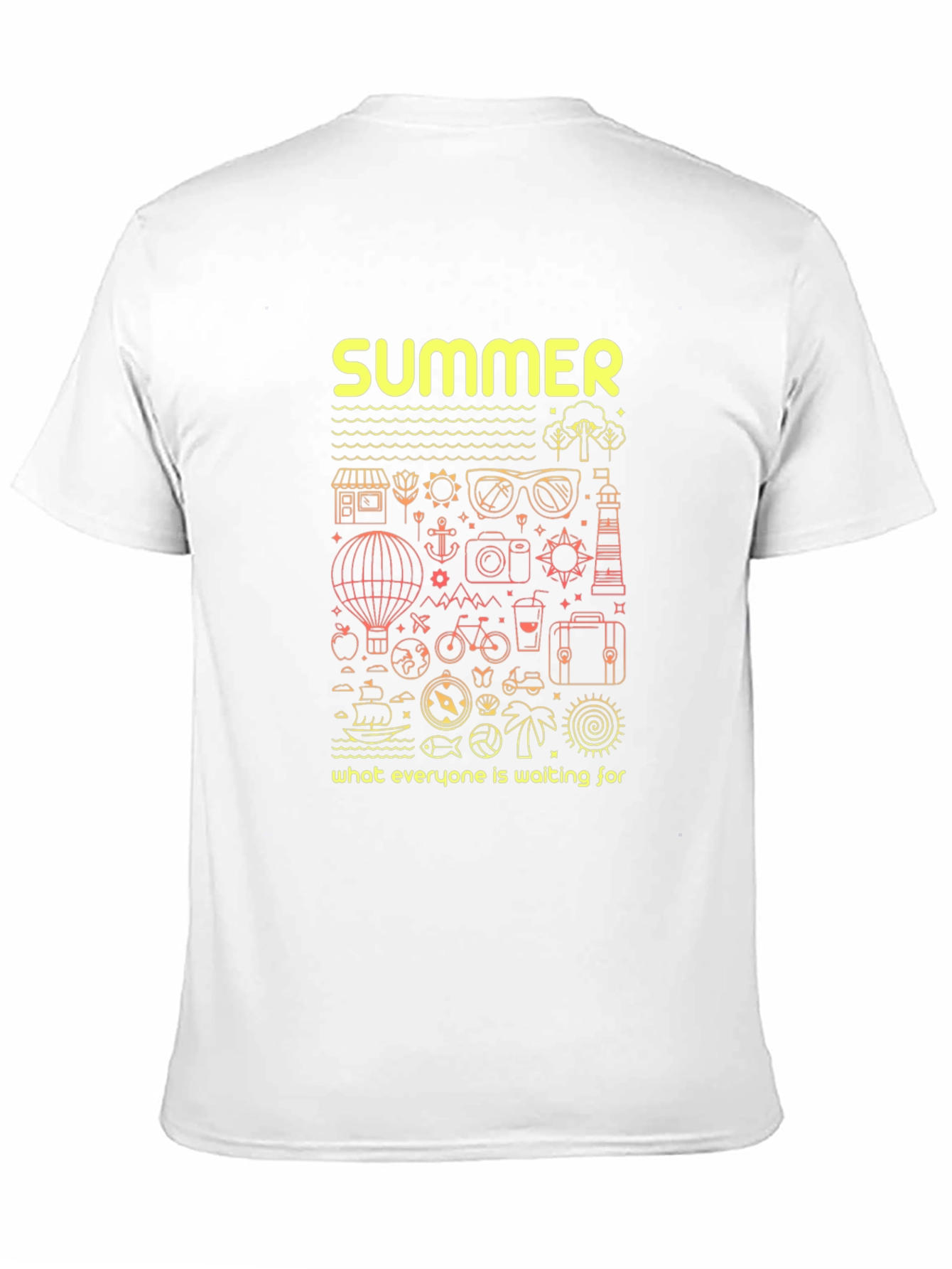 Summer Vacation Graphic Tee - Black
