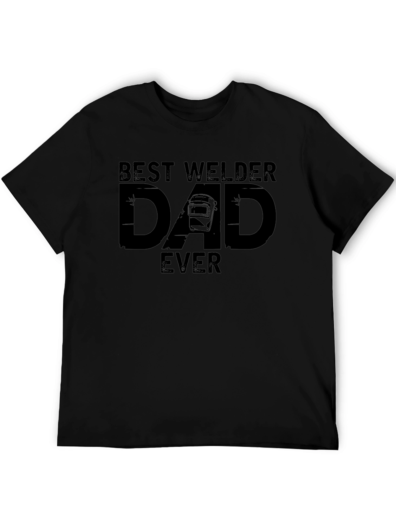 Best Welder Dad Ever Black T-Shirt