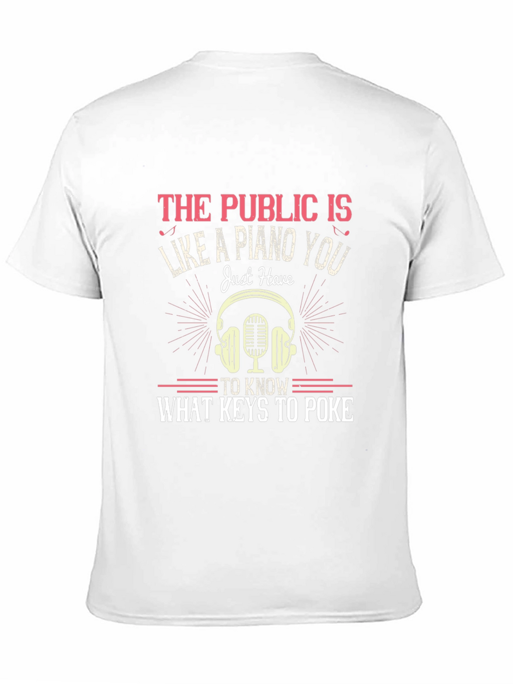 Piano Keys Graphic T-Shirt - Public Humor Tee