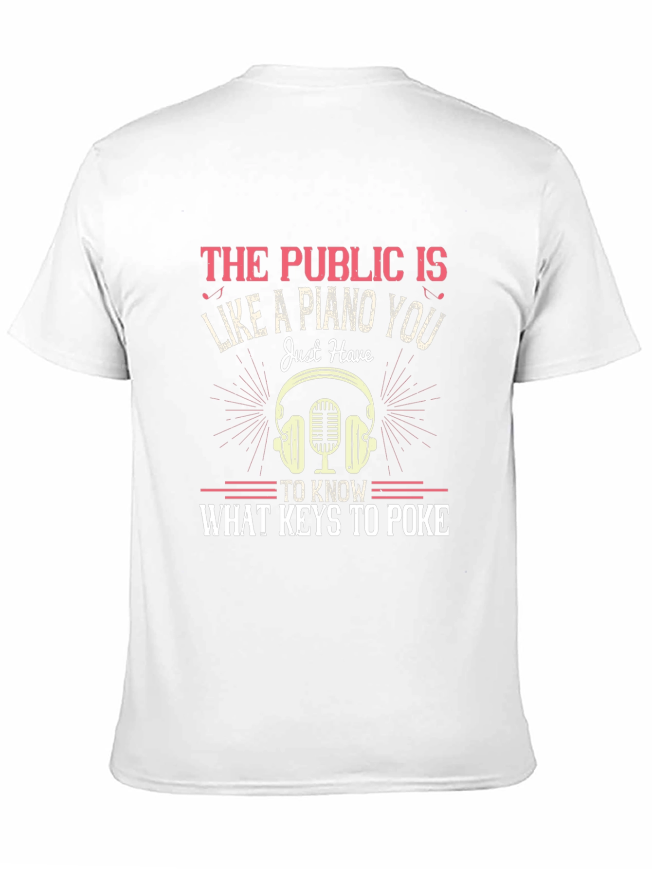 Piano Keys Graphic T-Shirt - Public Humor Tee