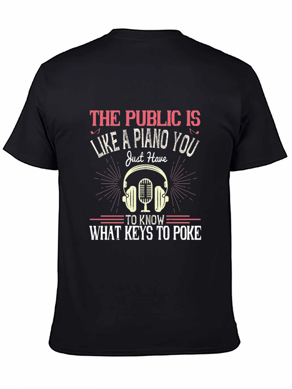 Piano Keys Graphic T-Shirt - Public Humor Tee