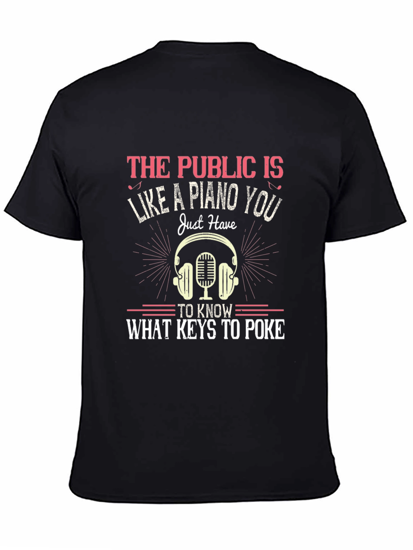 Piano Keys Graphic T-Shirt - Public Humor Tee