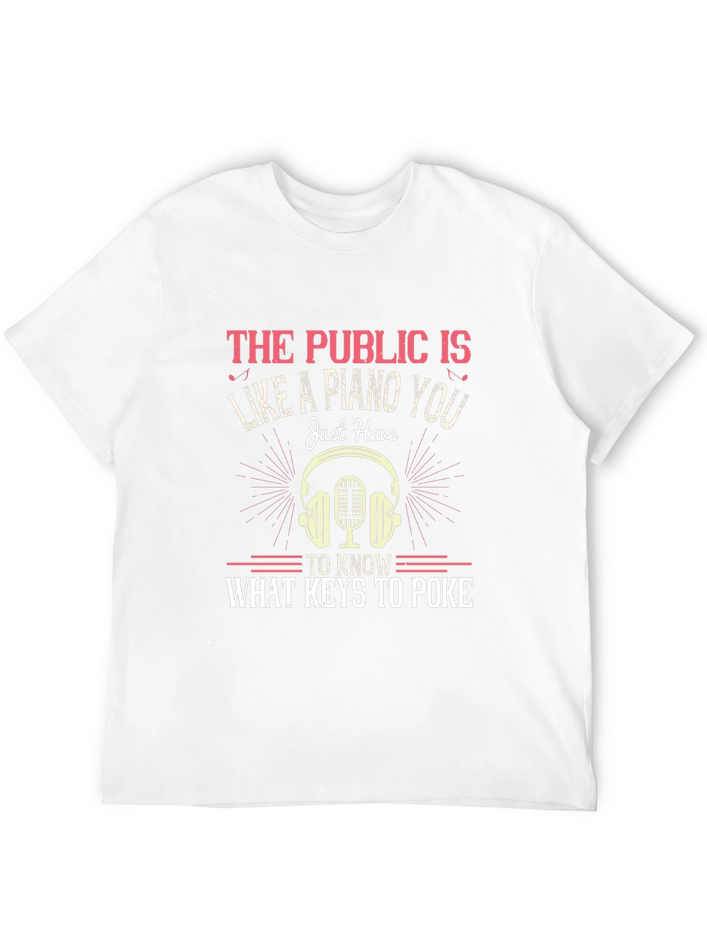 Piano Keys Graphic T-Shirt - Public Humor Tee