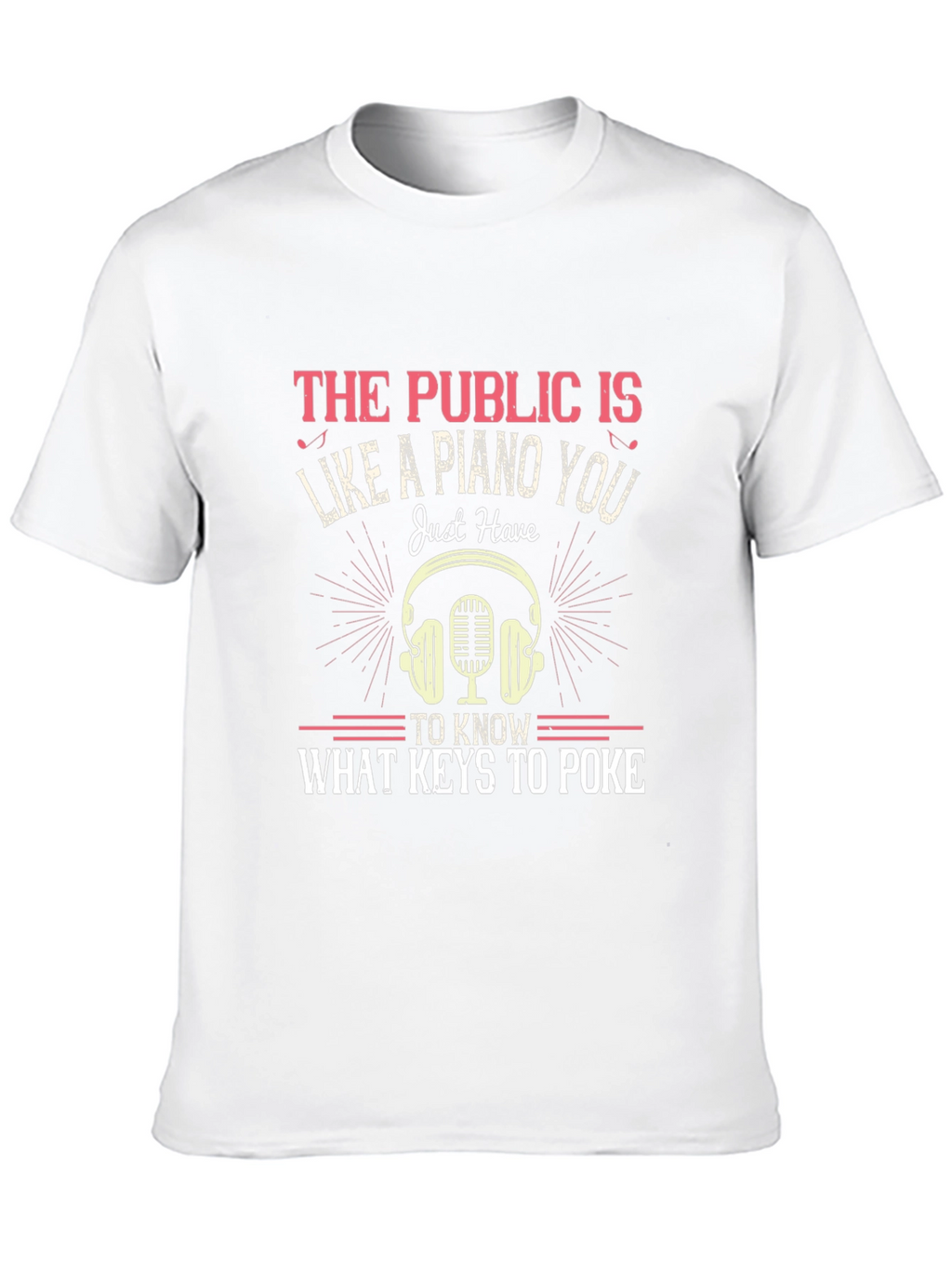 Piano Keys Graphic T-Shirt - Public Humor Tee