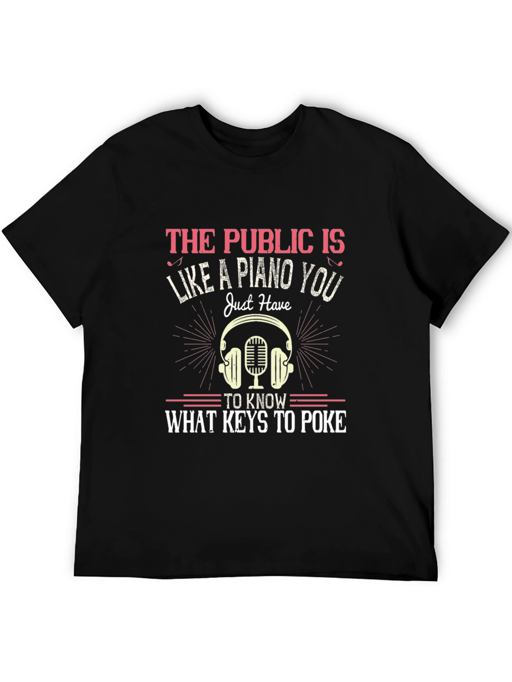 Piano Keys Graphic T-Shirt - Public Humor Tee