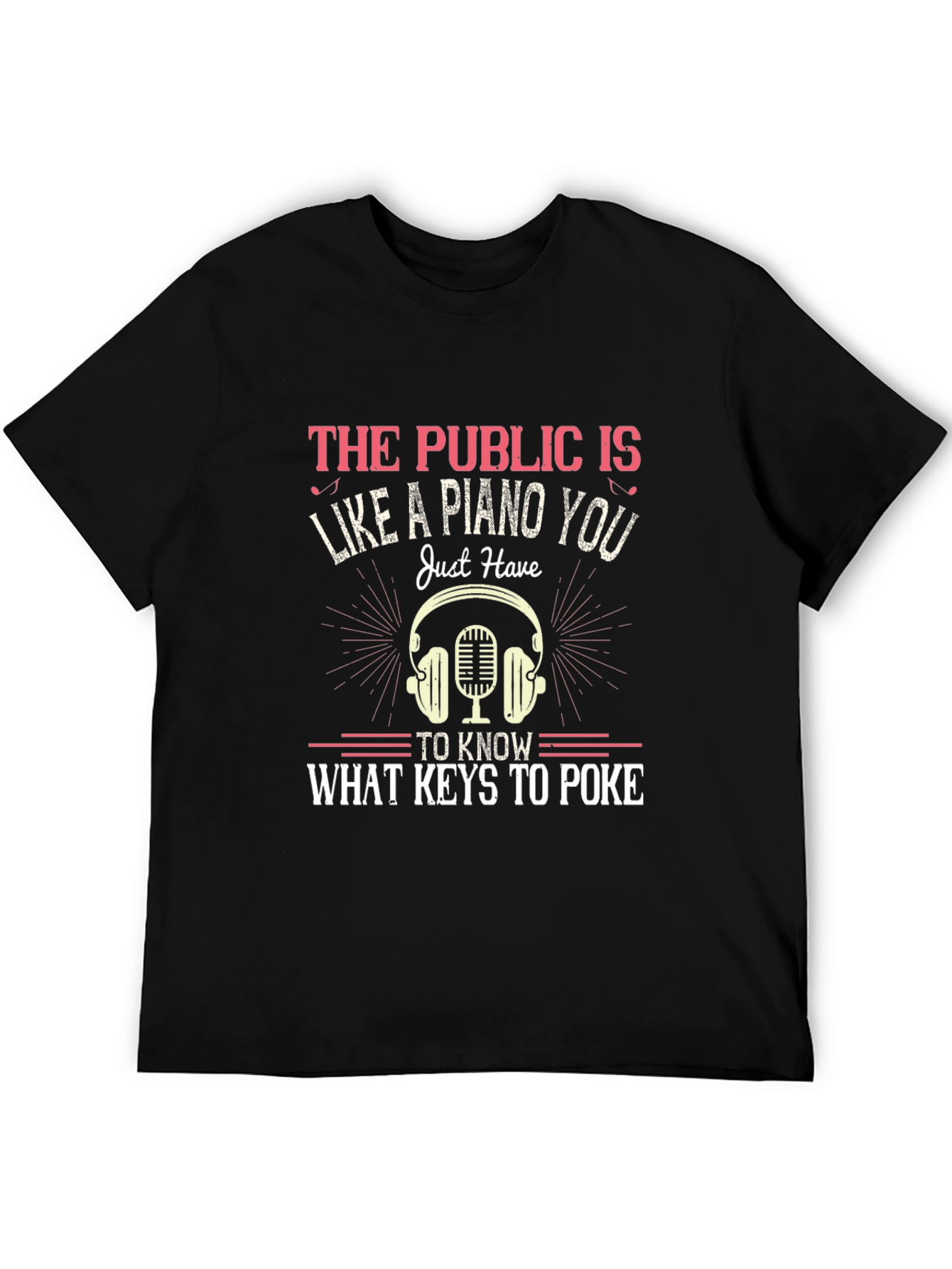 Piano Keys Graphic T-Shirt - Public Humor Tee