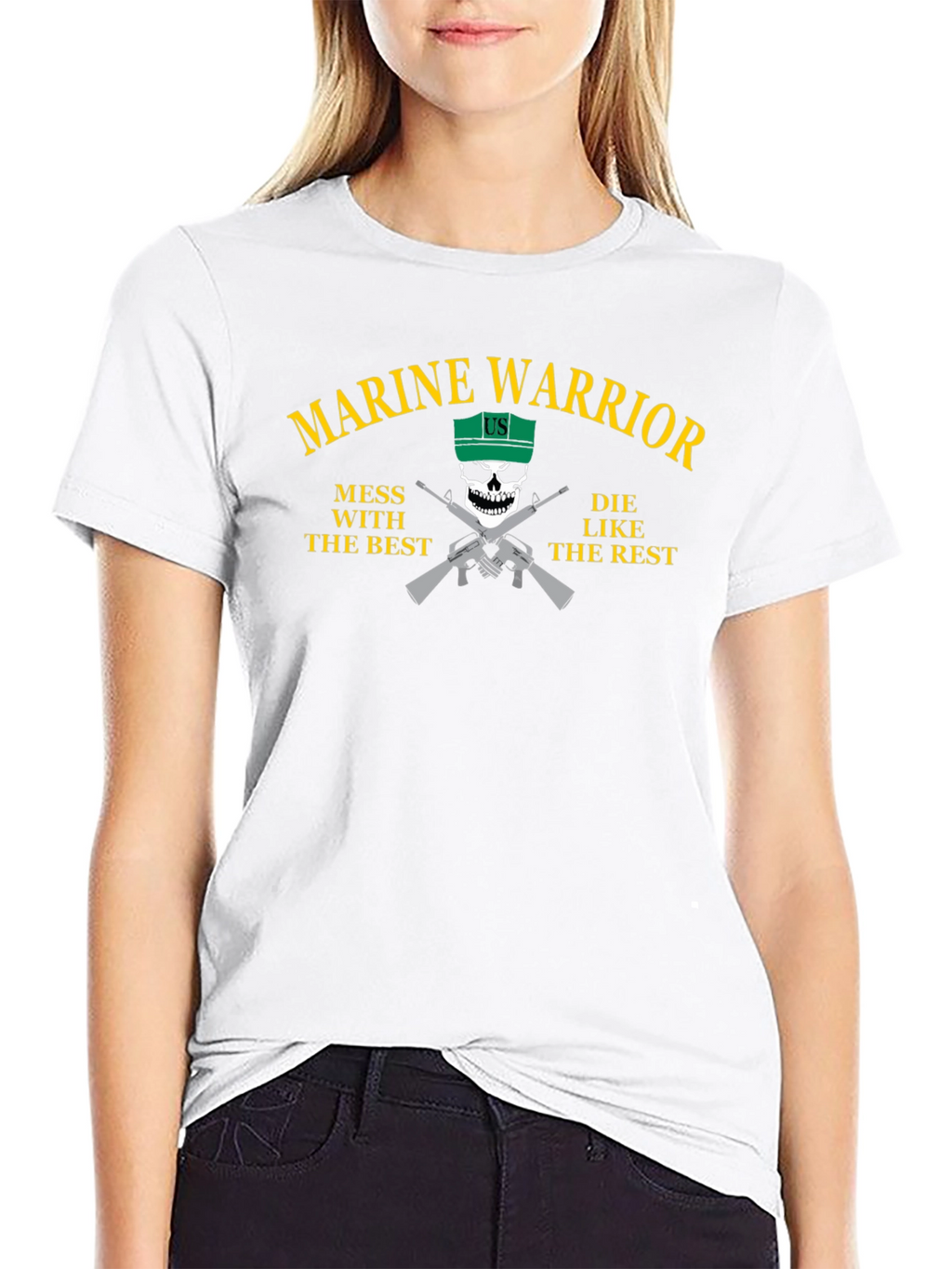 Marine Warrior T-Shirt - Mess With The Best