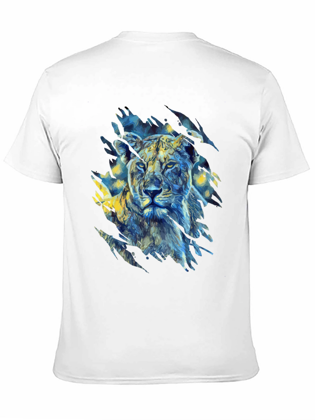 Lion Art Graphic Print T-Shirt
