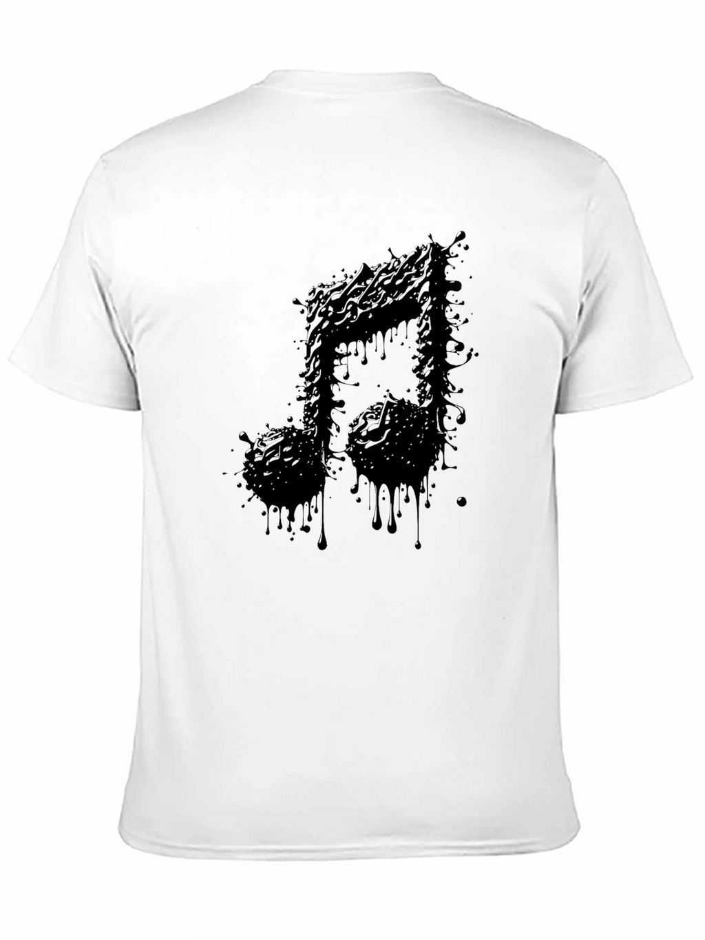 Musical Note Black Graphic Tee - Stylish Unisex Shirt