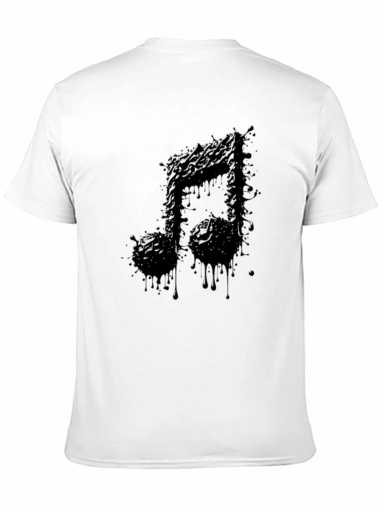 Musical Note Black Graphic Tee - Stylish Unisex Shirt