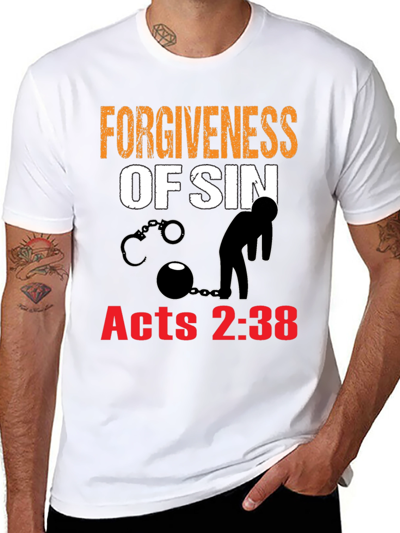 Forgiveness of Sin Graphic Tee - Acts 2:38