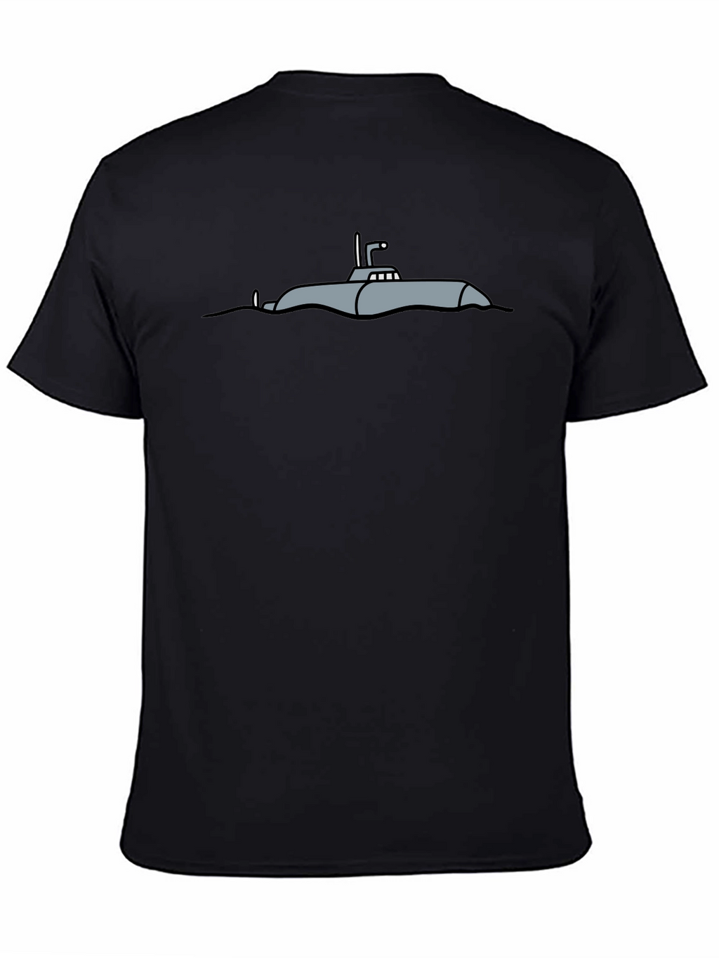 Submarine Graphic Tee - Casual Black T-Shirt