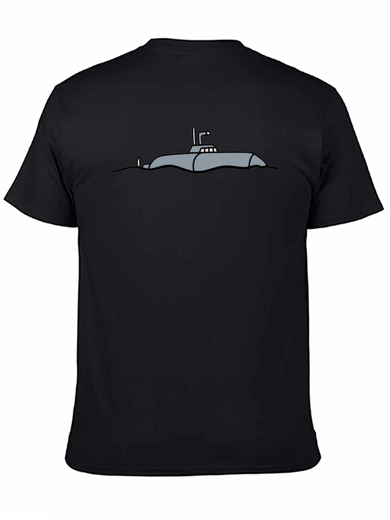 Submarine Graphic Tee - Casual Black T-Shirt