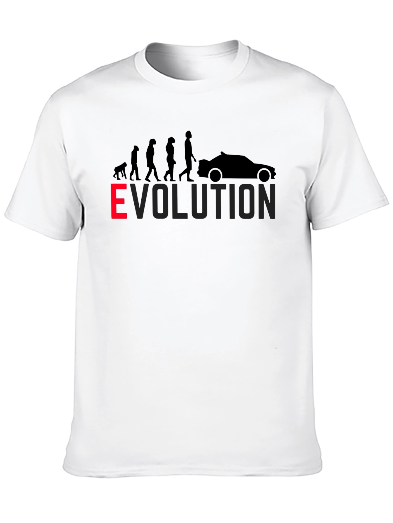 Evolution of Car T-Shirt - Black Mens Graphic Tee