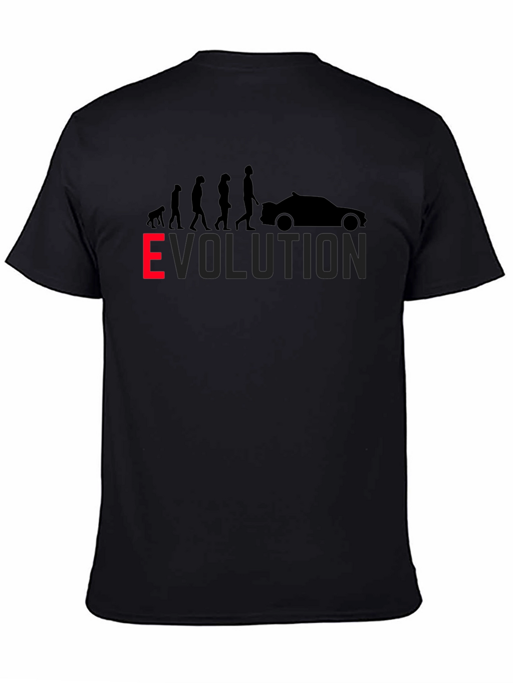 Evolution of Car T-Shirt - Black Mens Graphic Tee