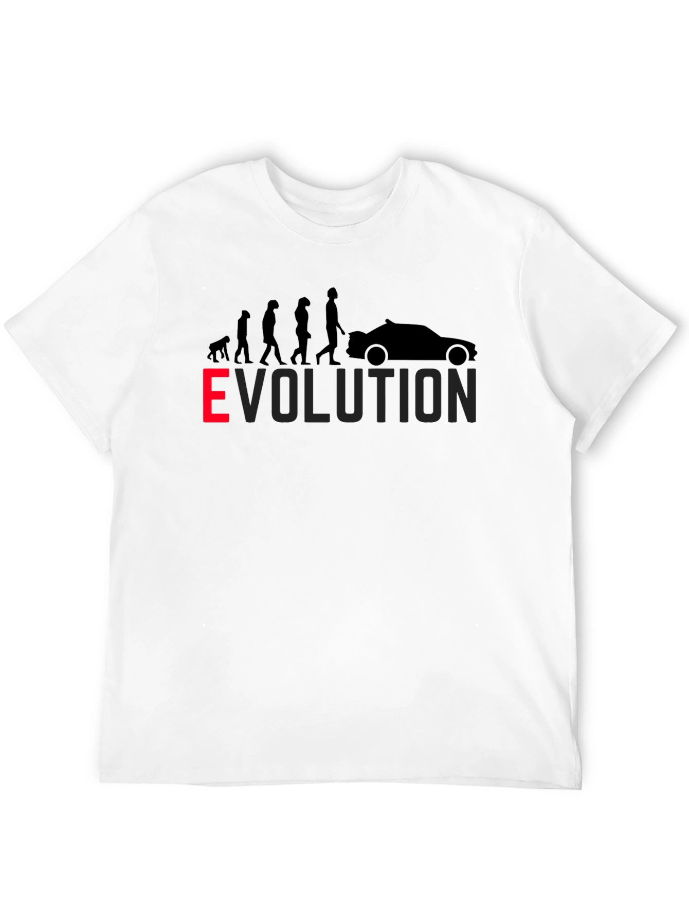 Evolution of Car T-Shirt - Black Mens Graphic Tee