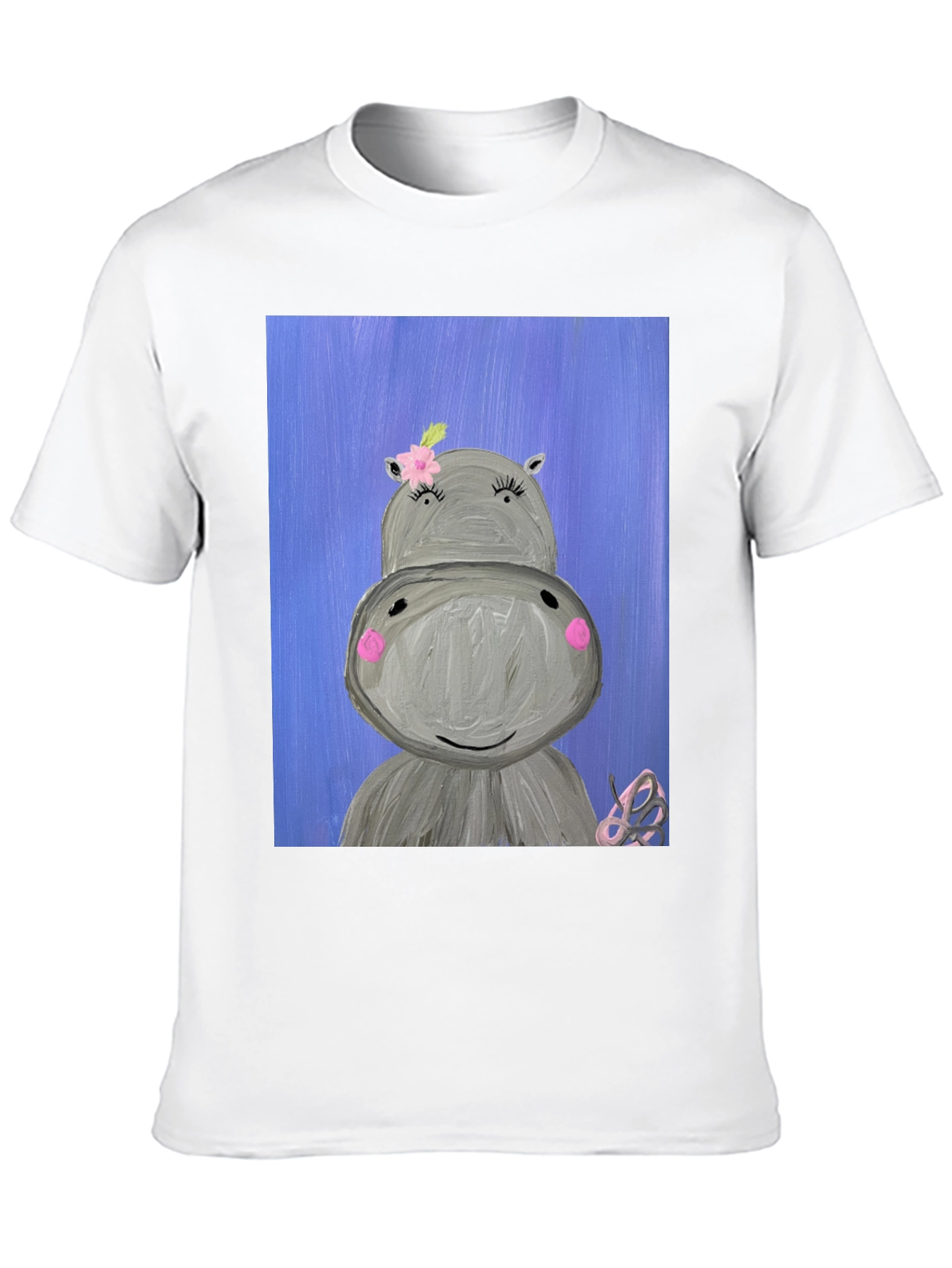 Hippo Art Graphic Tee - Cute & Comfy Casual Wear
