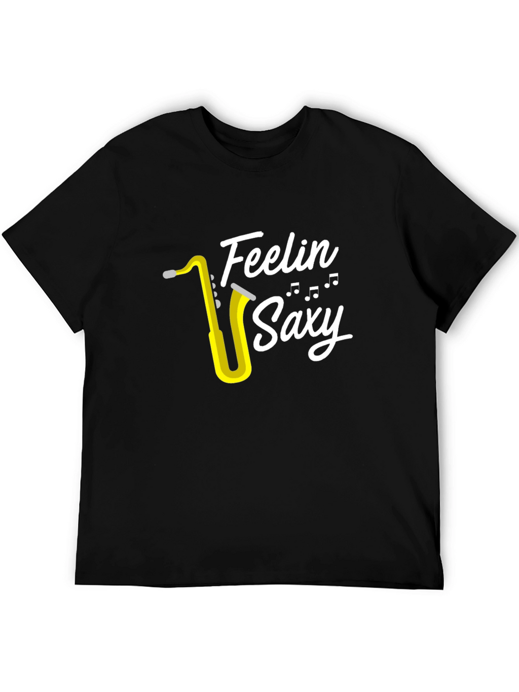 Feelin Saxy Graphic T-Shirt - Black