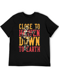 Close to Heaven Earth T-Shirt - Climbing Design