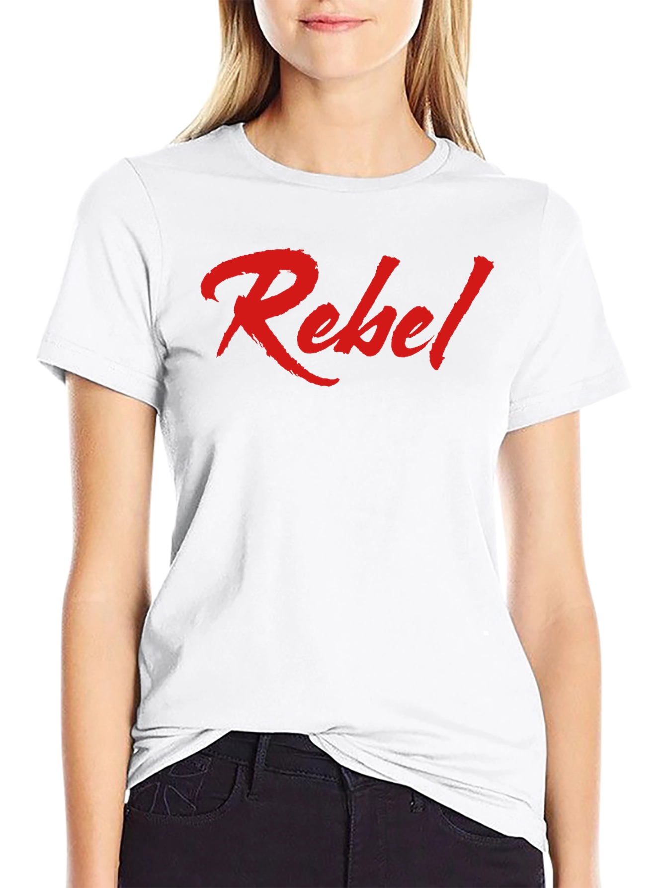 Rebel Graphic Tee - Mens Fashion Casual Crewneck