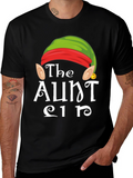 The Aunt Elf T-Shirt Funny Christmas Holiday Tee