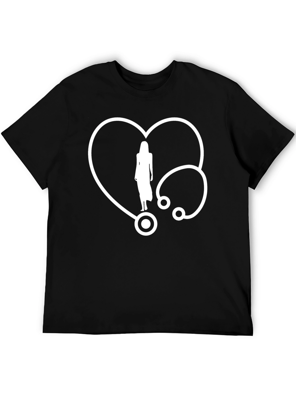 Heartbeat Stethoscope Graphic T-Shirt
