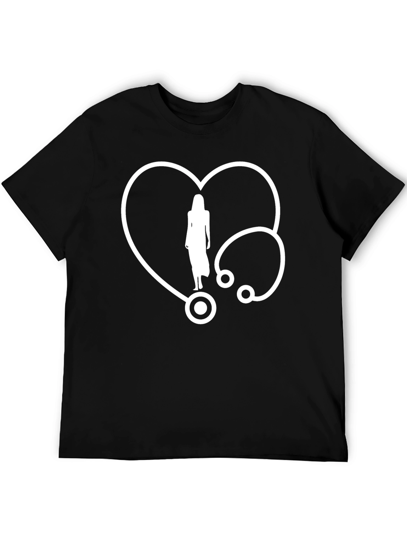 Heartbeat Stethoscope Graphic T-Shirt