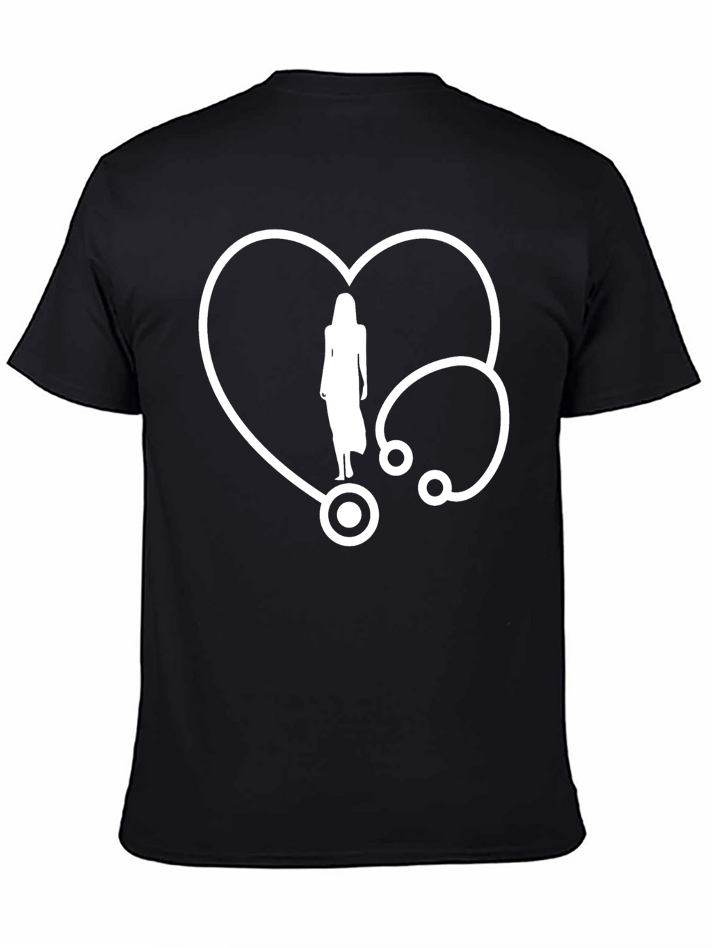 Heartbeat Stethoscope Graphic T-Shirt