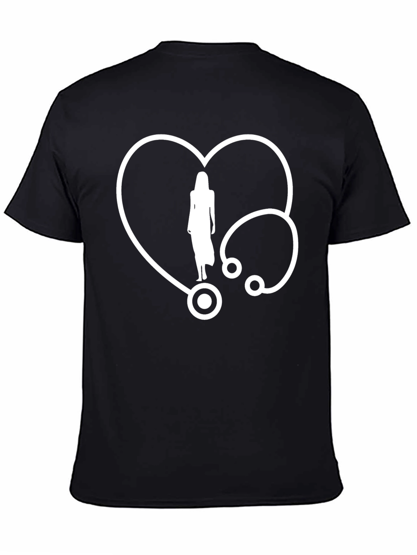 Heartbeat Stethoscope Graphic T-Shirt