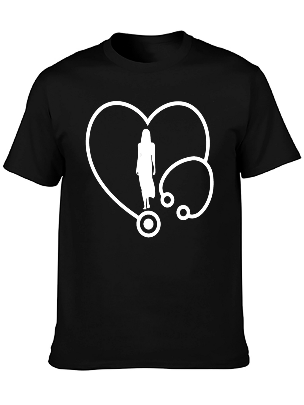 Heartbeat Stethoscope Graphic T-Shirt