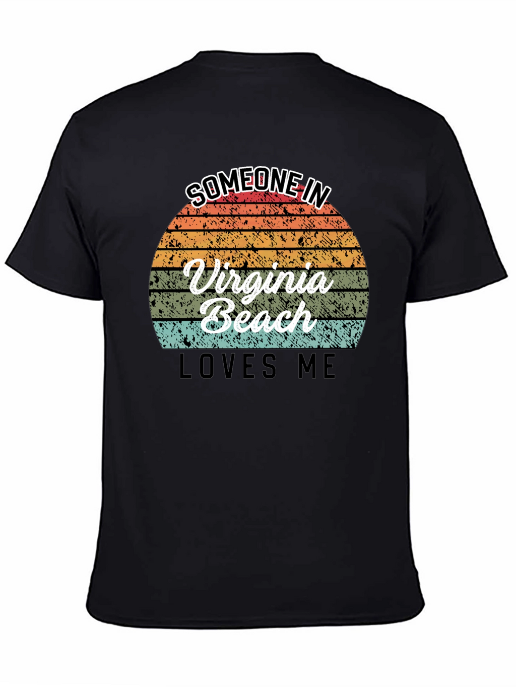 Virginia Beach Retro Sunset Graphic T-Shirt