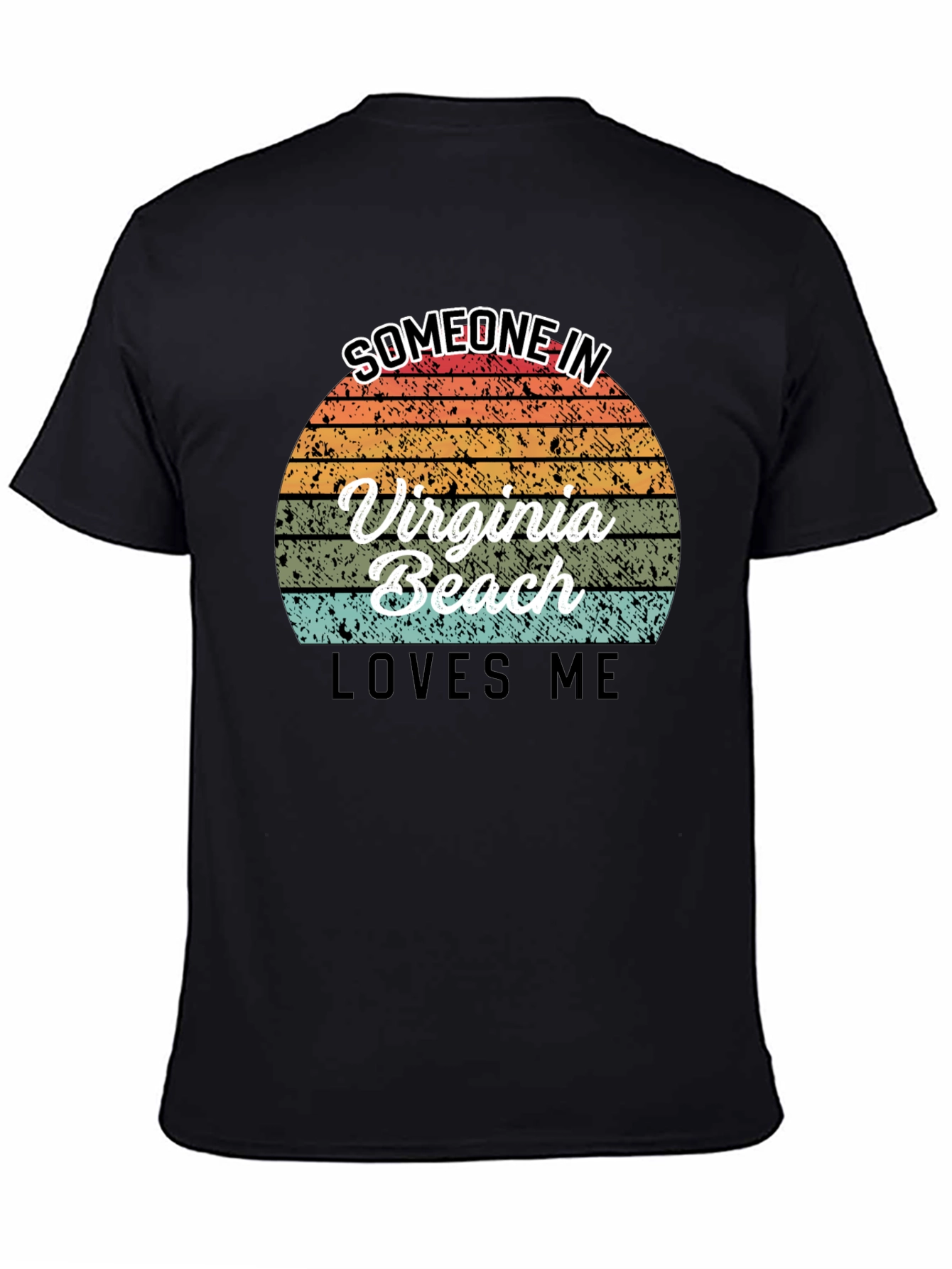 Virginia Beach Retro Sunset Graphic T-Shirt