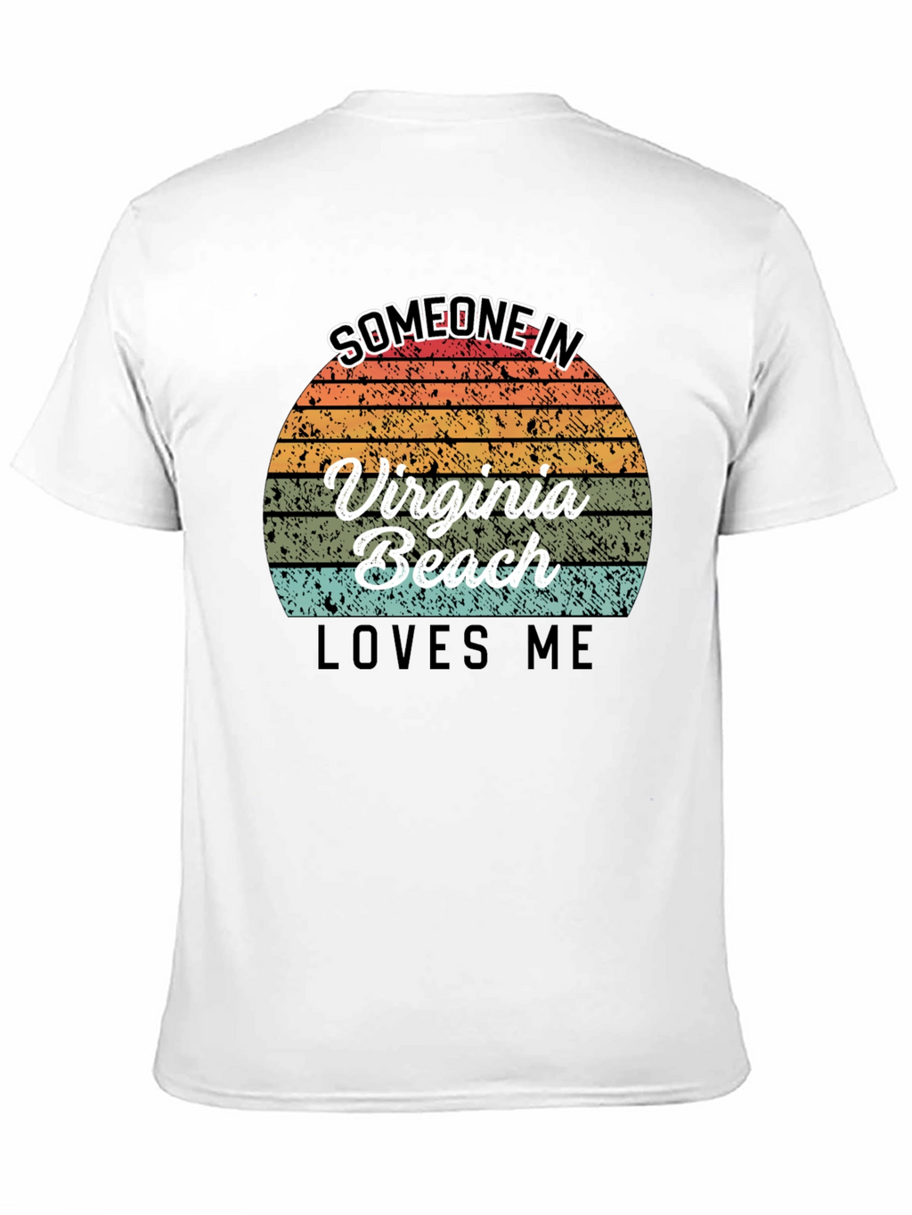 Virginia Beach Retro Sunset Graphic T-Shirt
