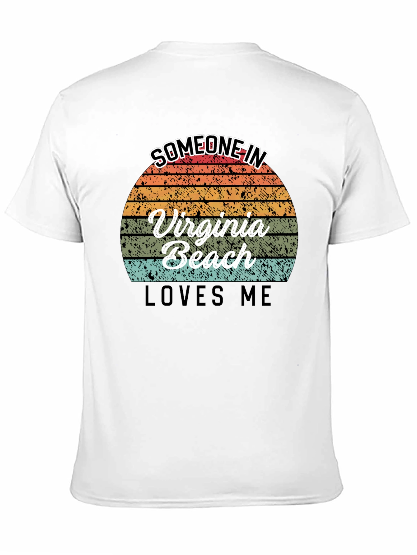 Virginia Beach Retro Sunset Graphic T-Shirt
