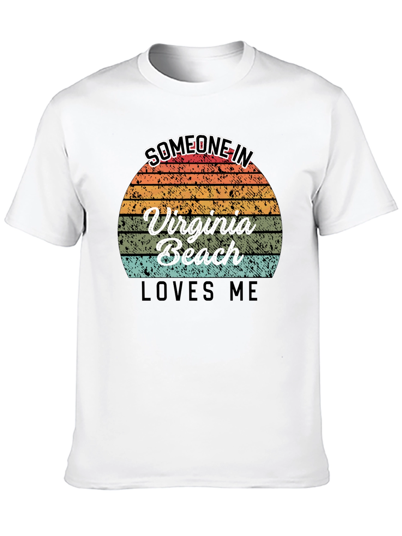 Virginia Beach Retro Sunset Graphic T-Shirt