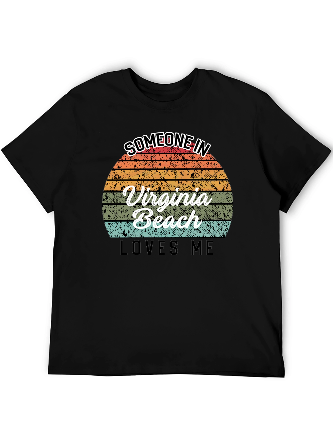 Virginia Beach Retro Sunset Graphic T-Shirt