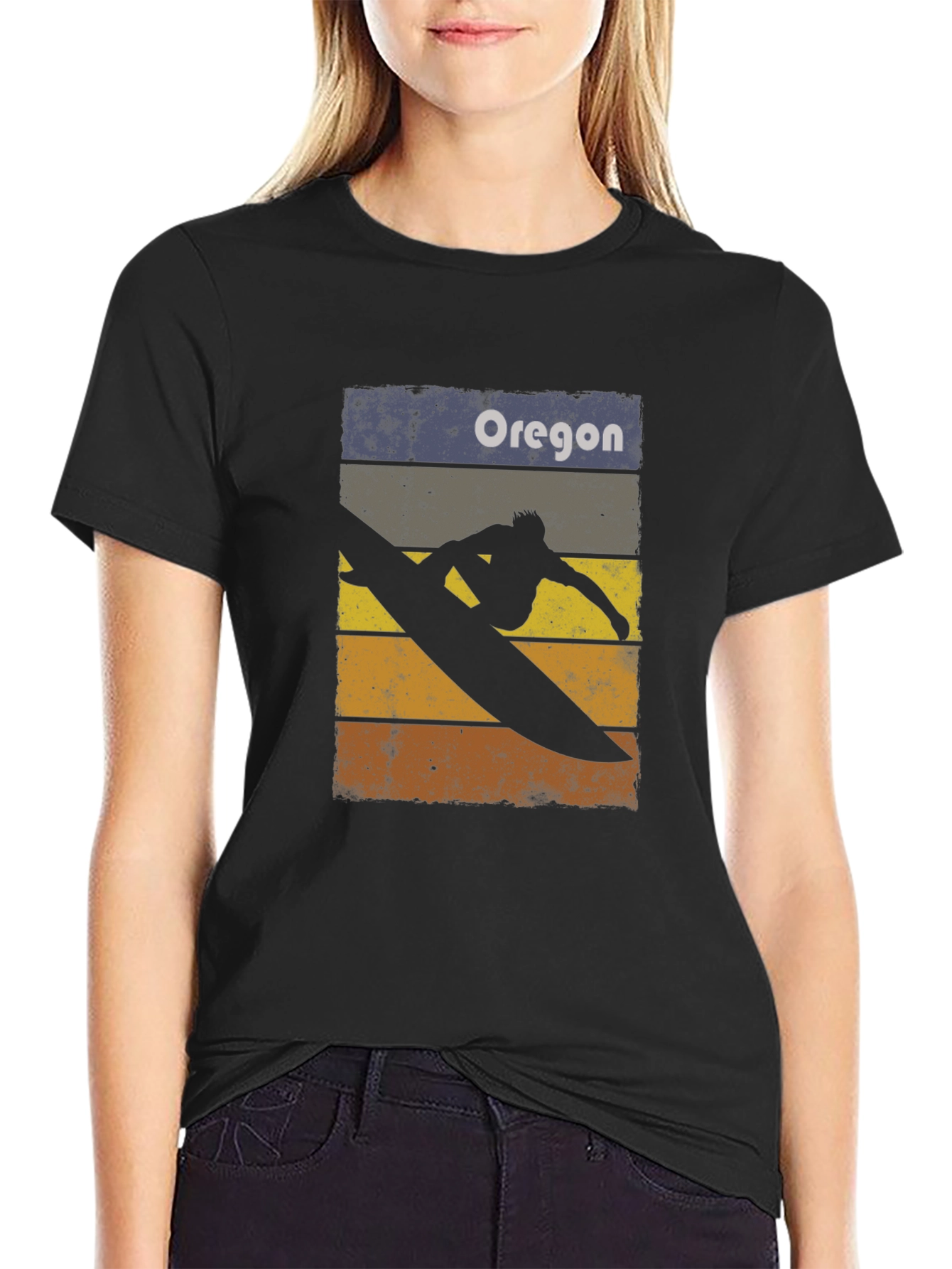 Oregon Surfer Graphic T-Shirt