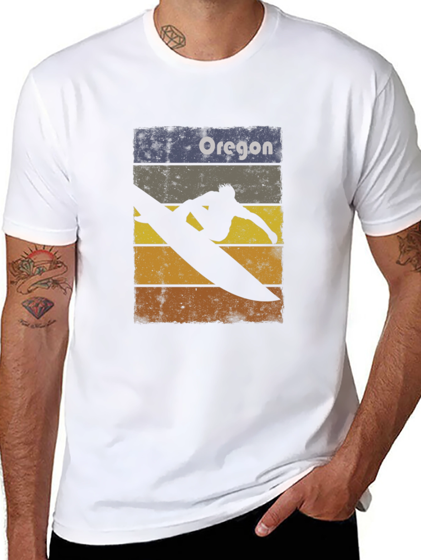 Oregon Surfer Graphic T-Shirt