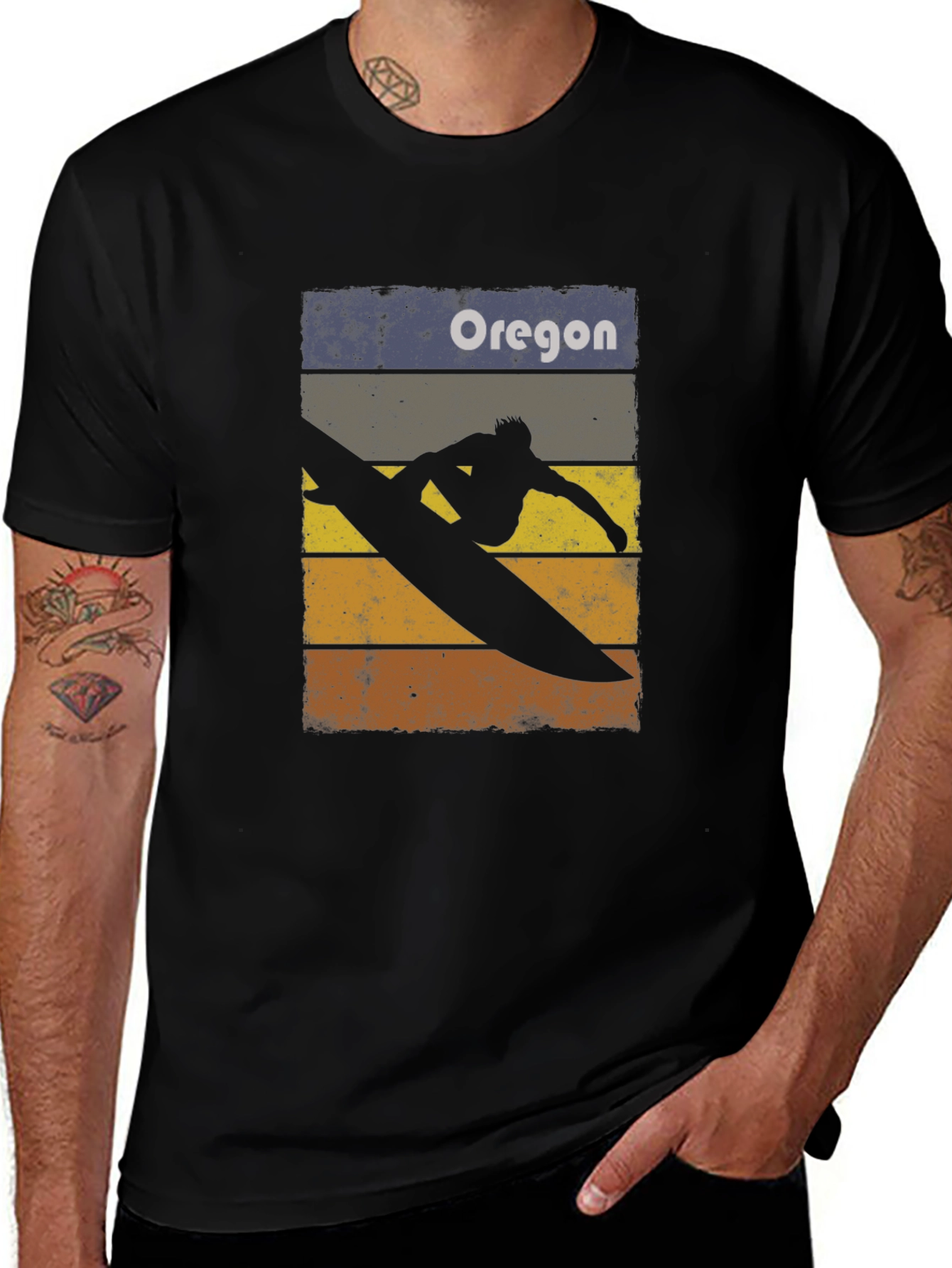 Oregon Surfer Graphic T-Shirt