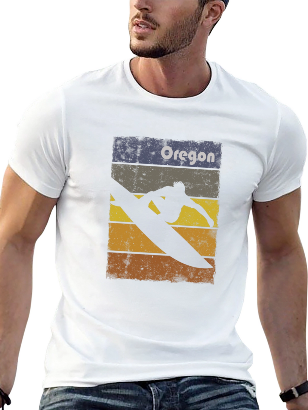 Oregon Surfer Graphic T-Shirt