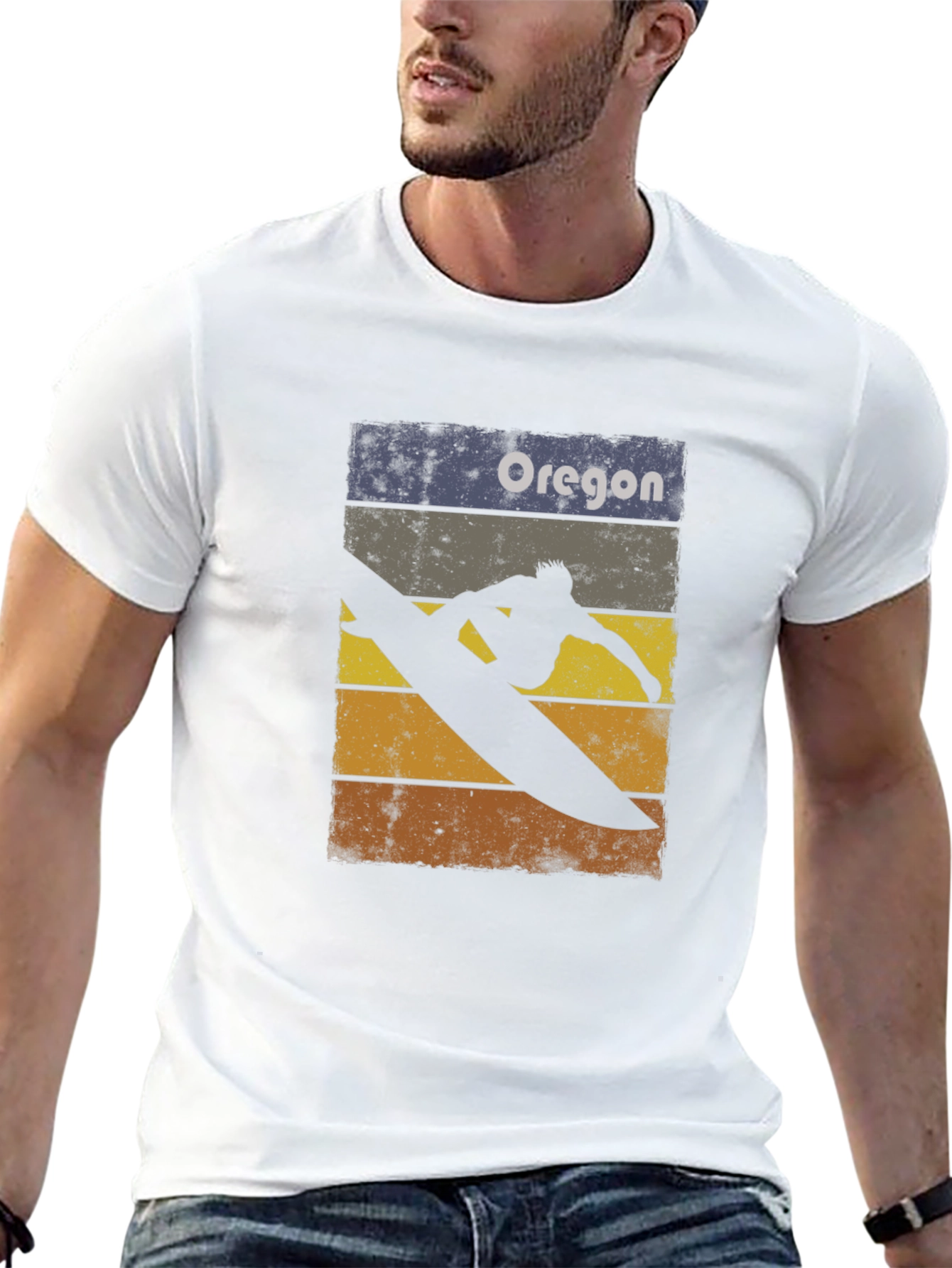 Oregon Surfer Graphic T-Shirt
