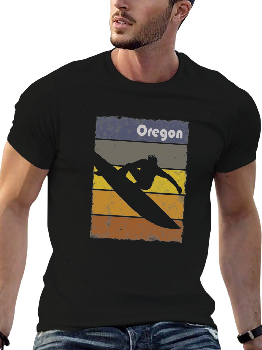 Oregon Surfer Graphic T-Shirt
