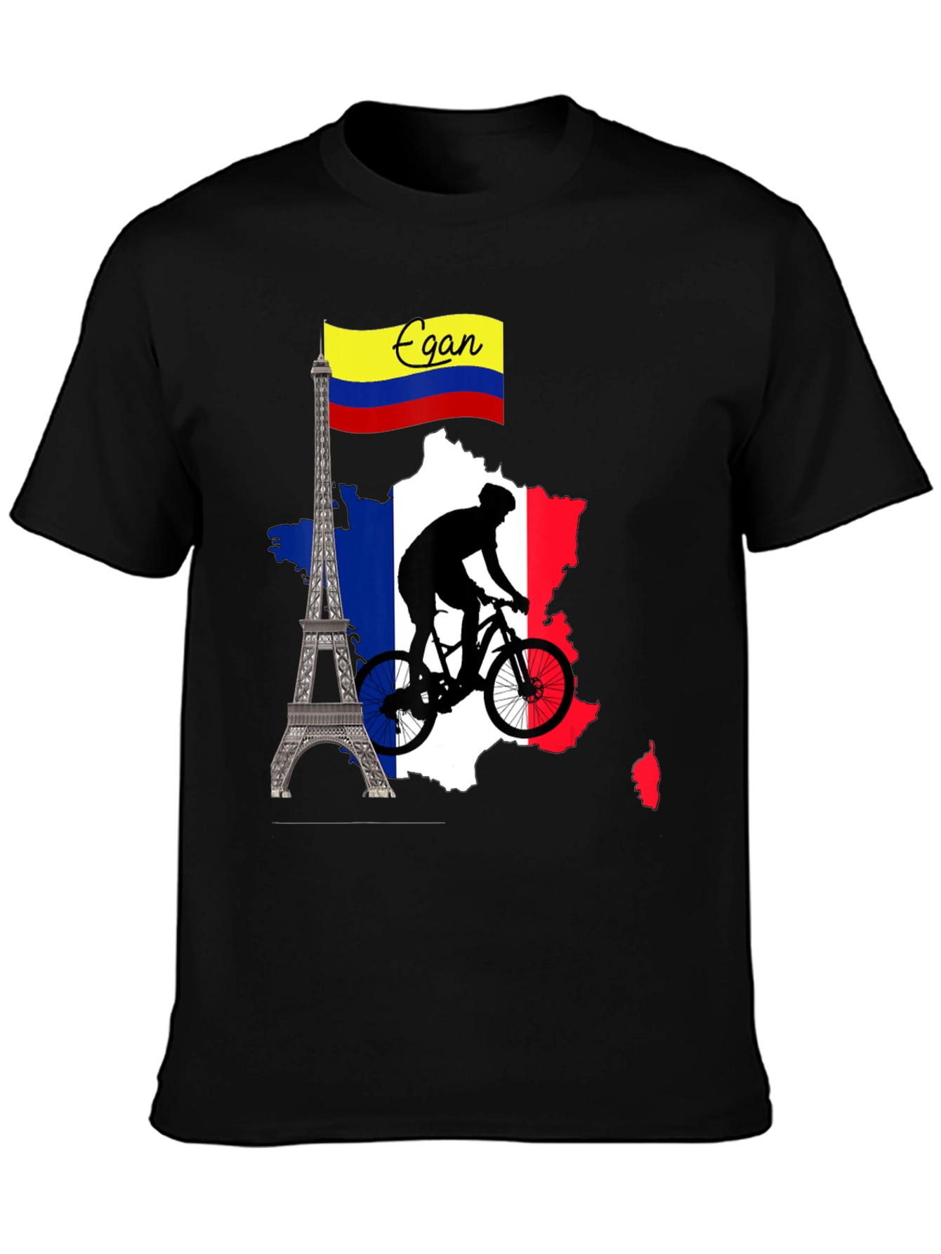 Egan France Cycling Tee - Tour de France Inspired Shirt