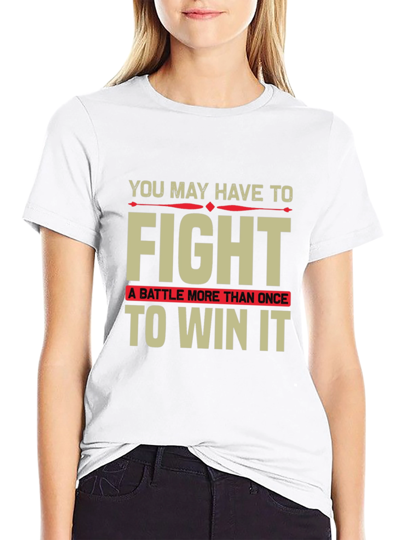 Motivational Fight T-Shirt - Win the Battle!