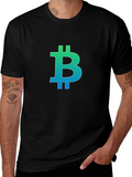 Bitcoin Logo Gradient T-Shirt - Crypto Fashion