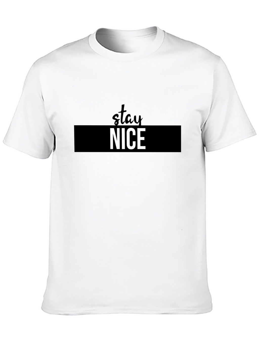 Stay Nice Black Graphic Tee